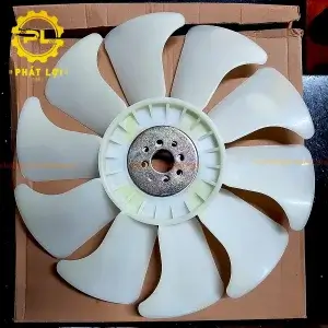 Cánh quạt nhựa 10 cánh máy gặt DC70 360mm